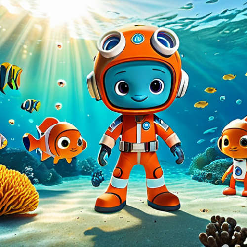 Home 6 옥토넛 탐험 스토리와 관련된 서적 - **
"The Octonauts team (Barnacles, Kwazii, Peso) exploring a vibrant coral reef, fully clothed in t...